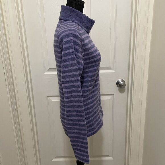 MOUNTAIN HARDWEAR Wool Blend Fleece-Lined Turtleneck Sweater Women's Medium - Picture 2 of 8